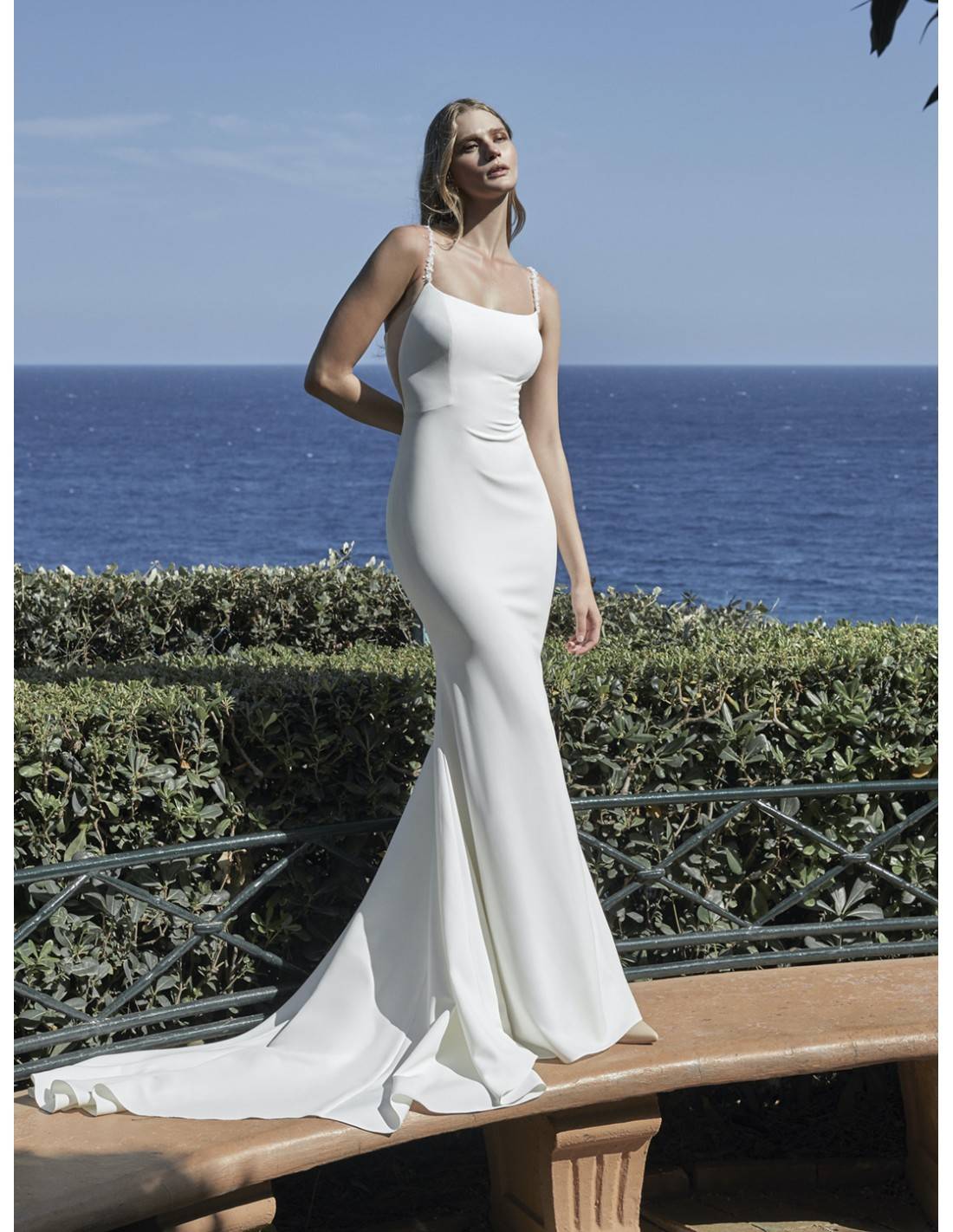 White one vestidos fashion de novia