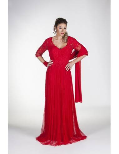 Evening dress Gracil-Red
