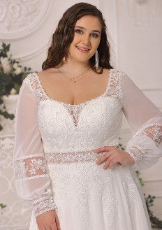 Vestidos de novia LS422050 - Curvy