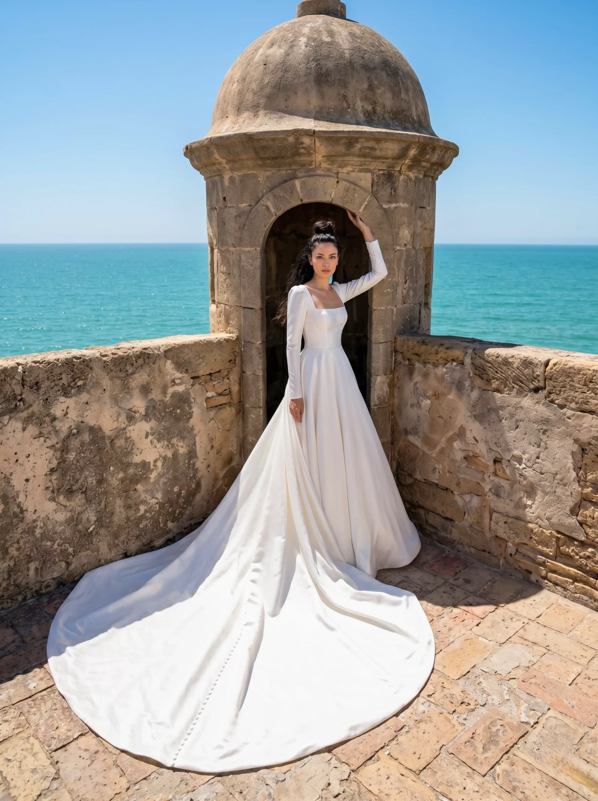 vestido-novia-esencia-sedkastudio-crepé-escoterecto-espaldaenv-frente-sedkanovias