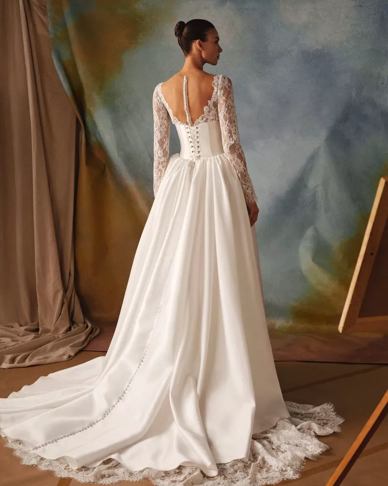 vestido-novia-cosima-millanova-escotecorazón-espaldacerrada-sedkanovias