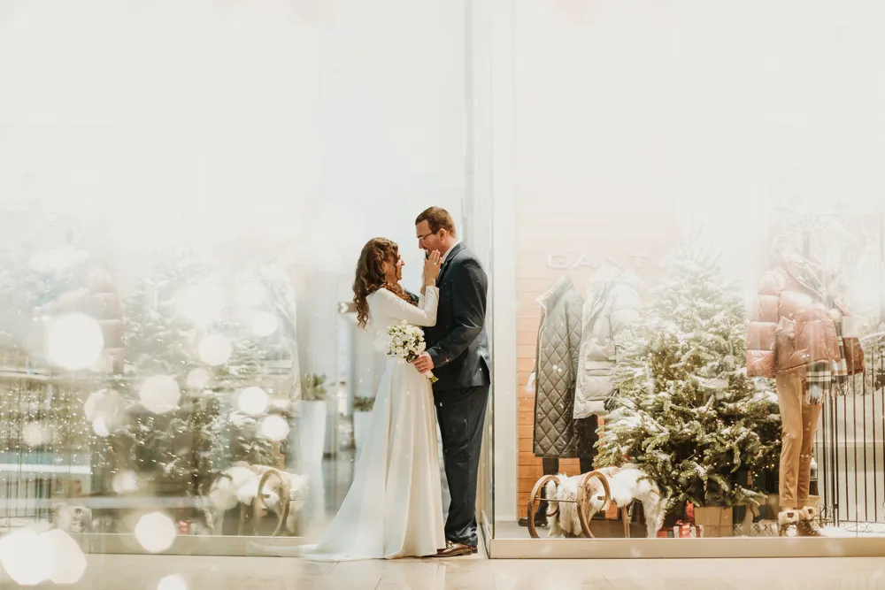 vestido novia invierno manga larga encaje terciopelo