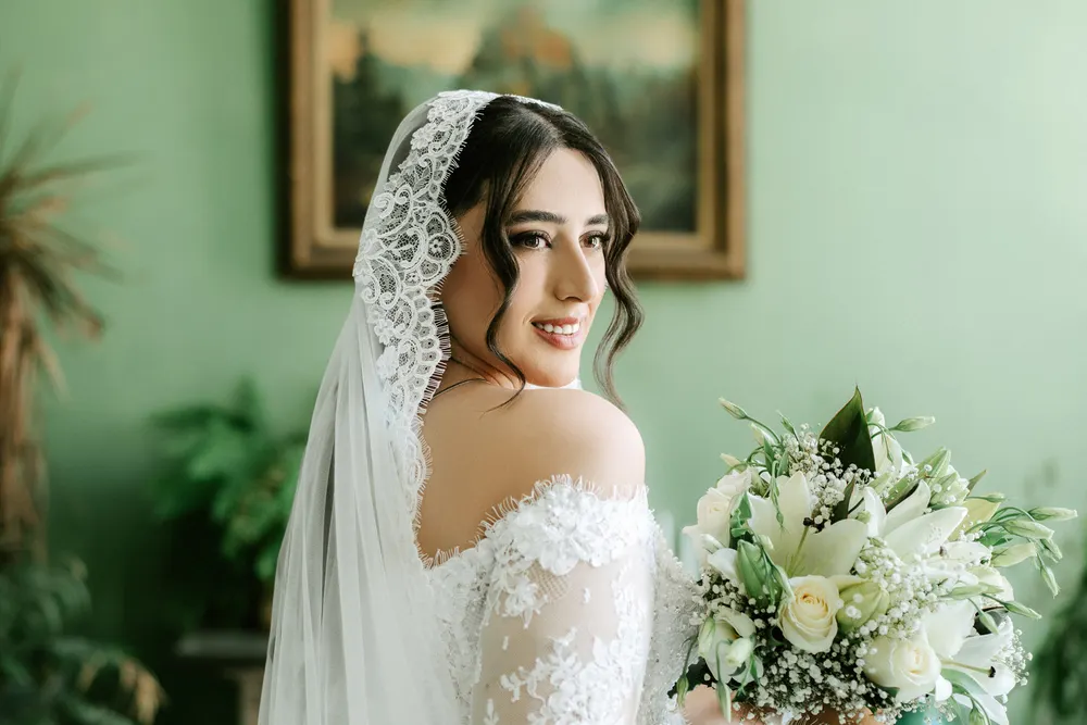 vestido novia sirena encaje chantilly escote corazón